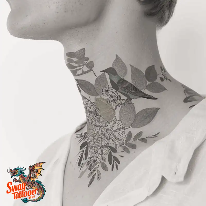 A Guide to the Throat Tattoo Design Ideas with Meaning 34 throat59