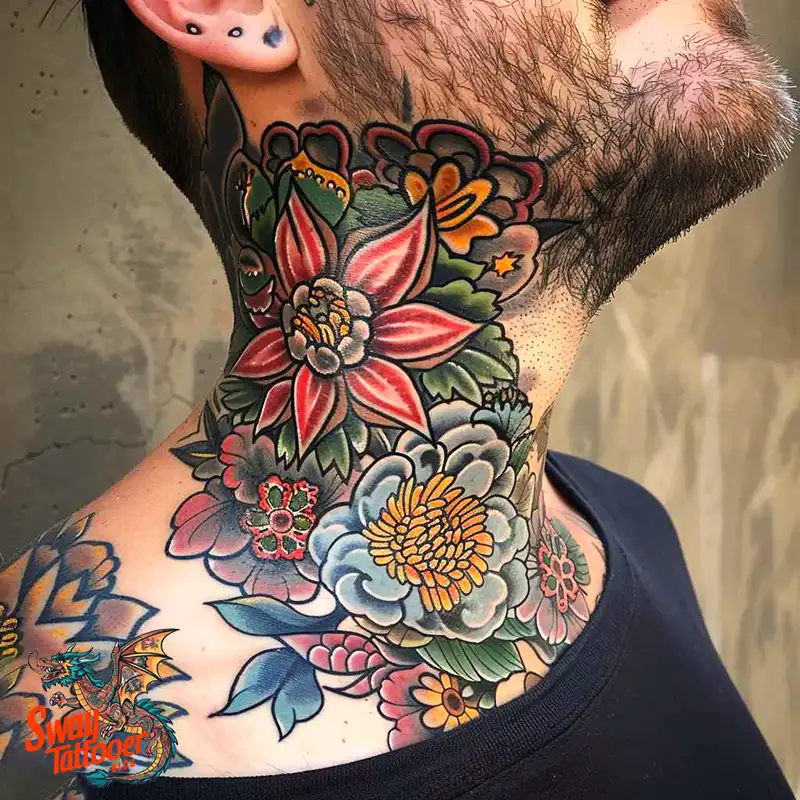 A Guide to the Throat Tattoo Design Ideas with Meaning 87 throat6