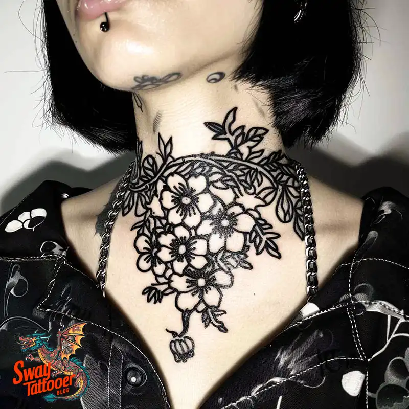 A Guide to the Throat Tattoo Design Ideas with Meaning 31 throat62