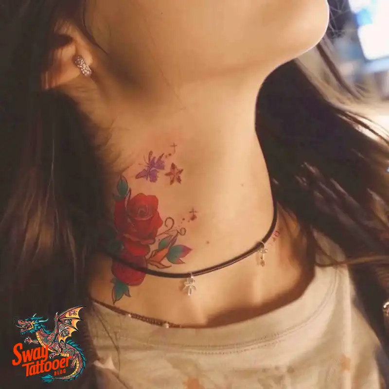 A Guide to the Throat Tattoo Design Ideas with Meaning 27 throat65