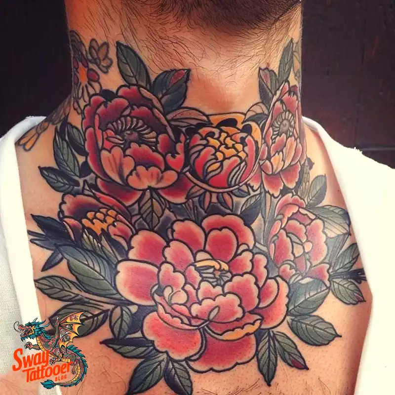 A Guide to the Throat Tattoo Design Ideas with Meaning 86 throat7