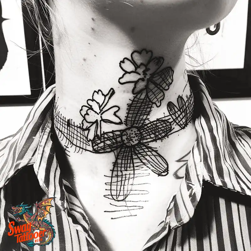 A Guide to the Throat Tattoo Design Ideas with Meaning 22 throat71