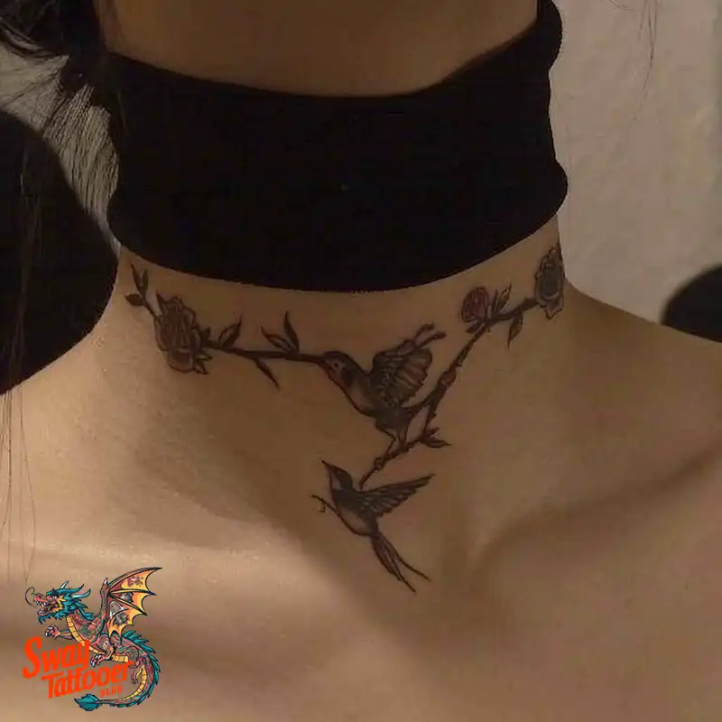 A Guide to the Throat Tattoo Design Ideas with Meaning 15 throat78