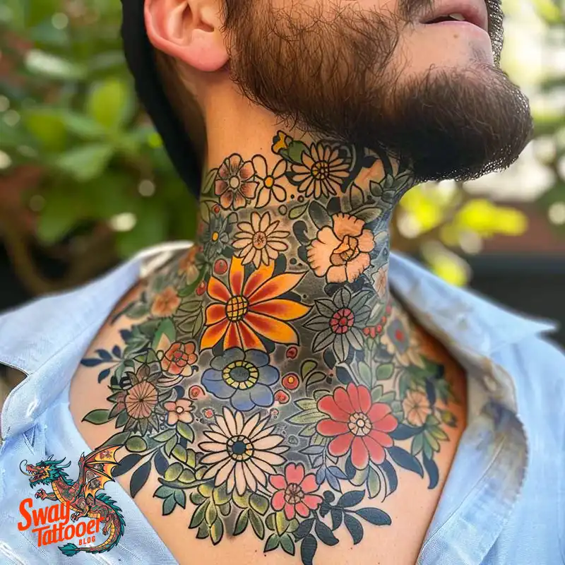 A Guide to the Throat Tattoo Design Ideas with Meaning 85 throat8