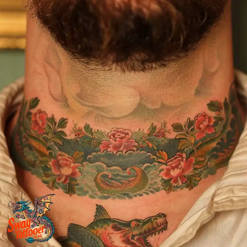 A Guide to the Throat Tattoo Design Ideas with Meaning 13 throat80