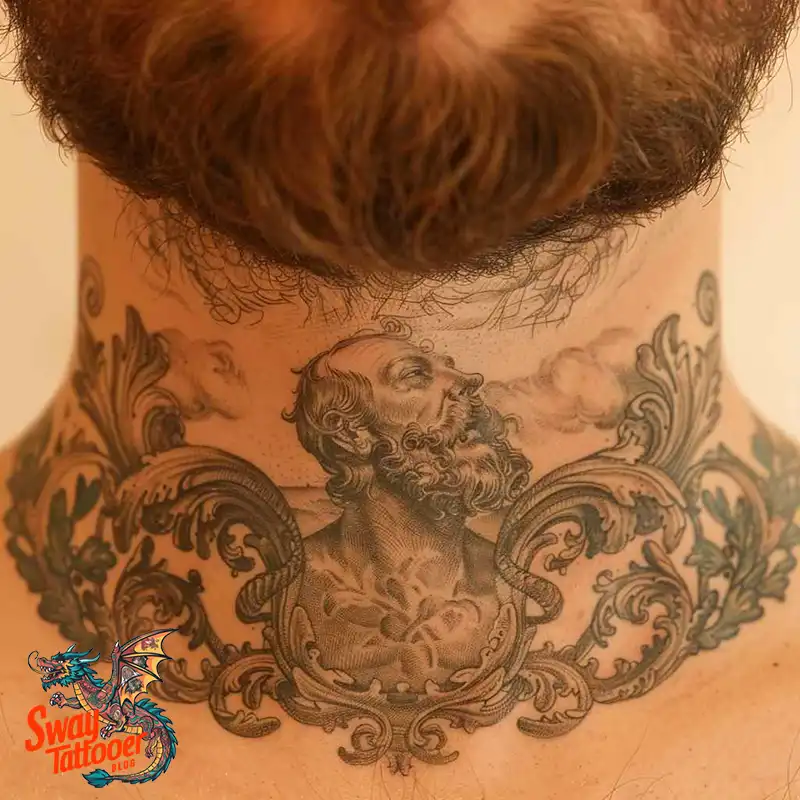 A Guide to the Throat Tattoo Design Ideas with Meaning 12 throat81