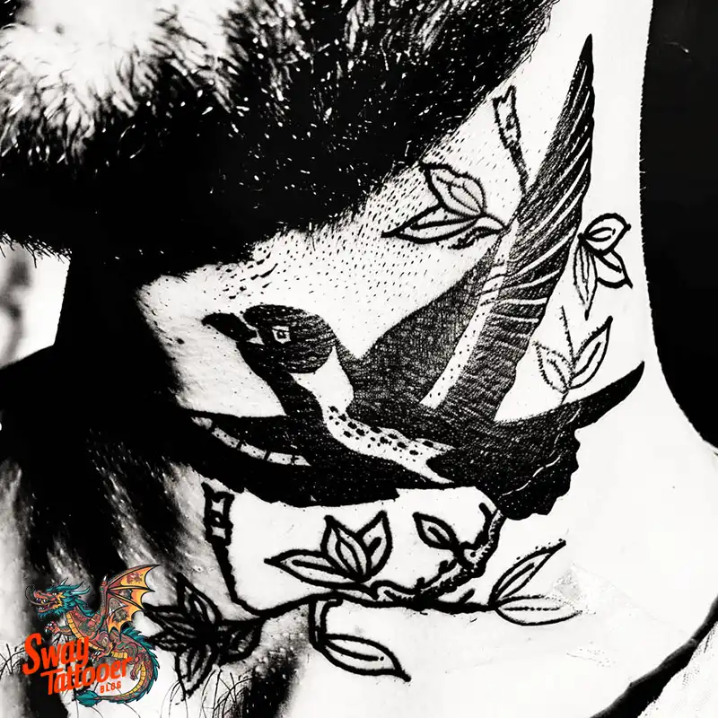 A Guide to the Throat Tattoo Design Ideas with Meaning 10 throat83