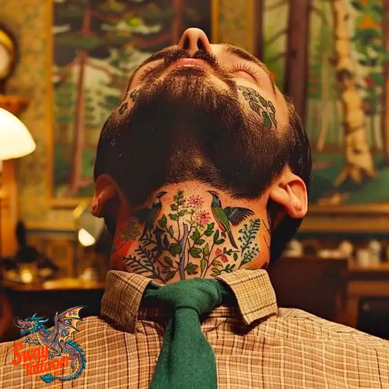 A Guide to the Throat Tattoo Design Ideas with Meaning 6 throat87