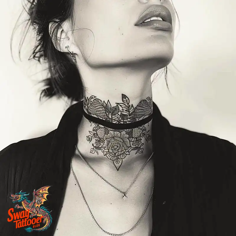 A Guide to the Throat Tattoo Design Ideas with Meaning 5 throat88