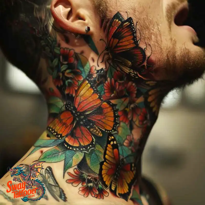 A Guide to the Throat Tattoo Design Ideas with Meaning 84 throat9