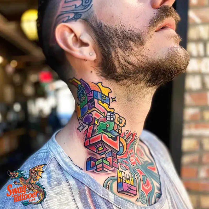 A Guide to the Throat Tattoo Design Ideas with Meaning 1 throat92