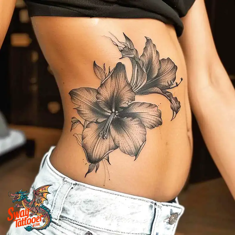 160 Amaryllis Flower Tattoo Designs: Symbolism and Style 149 amaryllis10