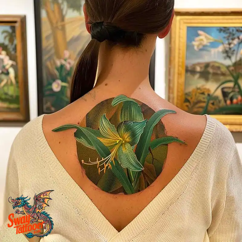 160 Amaryllis Flower Tattoo Designs: Symbolism and Style 55 amaryllis107