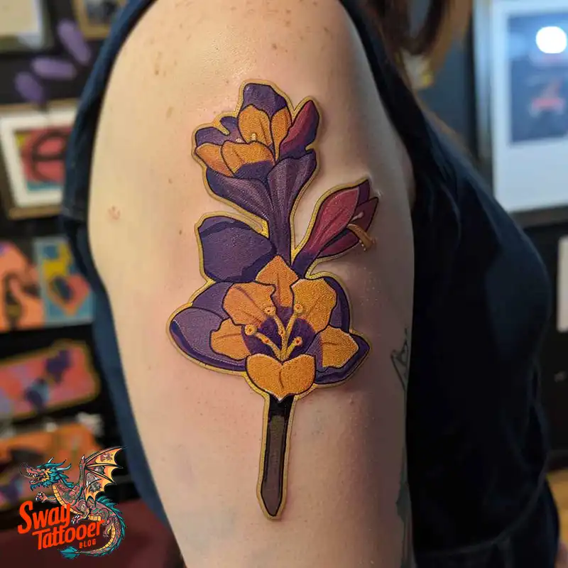 160 Amaryllis Flower Tattoo Designs: Symbolism and Style 51 amaryllis110