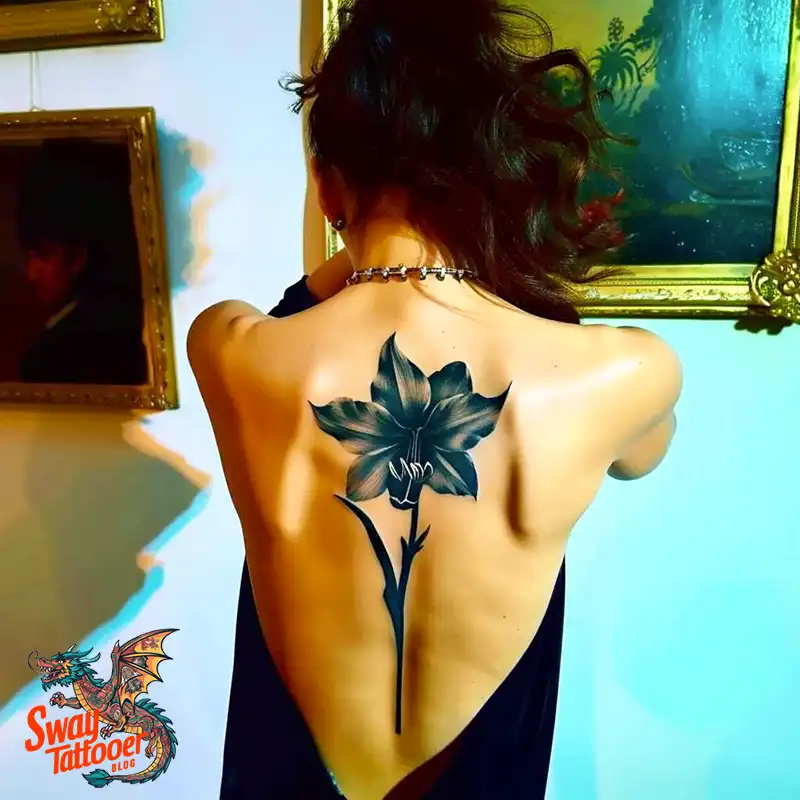 160 Amaryllis Flower Tattoo Designs: Symbolism and Style 43 amaryllis119