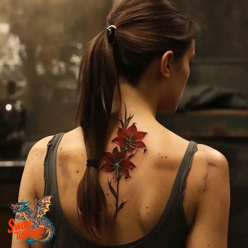 160 Amaryllis Flower Tattoo Designs: Symbolism and Style 38 amaryllis121