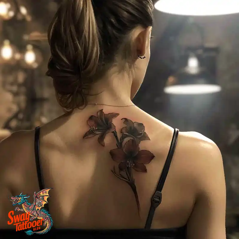 160 Amaryllis Flower Tattoo Designs: Symbolism and Style 42 amaryllis125
