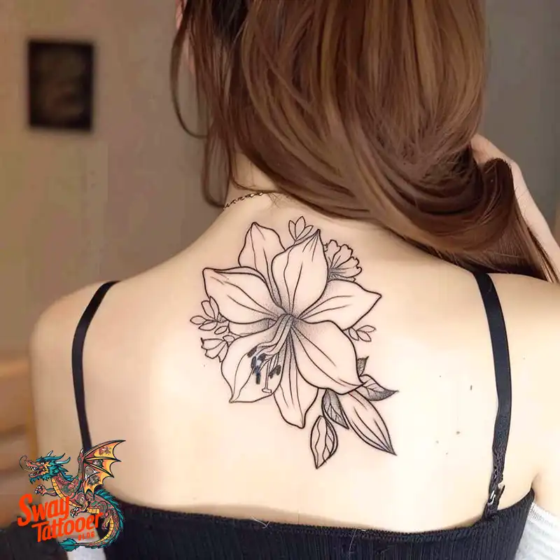 160 Amaryllis Flower Tattoo Designs: Symbolism and Style 34 amaryllis128