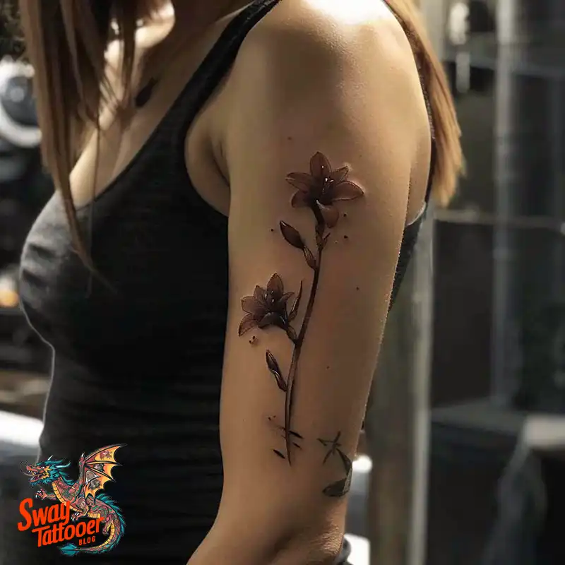160 Amaryllis Flower Tattoo Designs: Symbolism and Style 33 amaryllis129