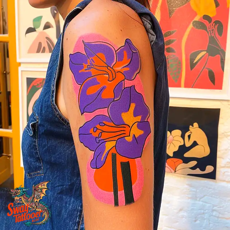 160 Amaryllis Flower Tattoo Designs: Symbolism and Style 22 amaryllis140