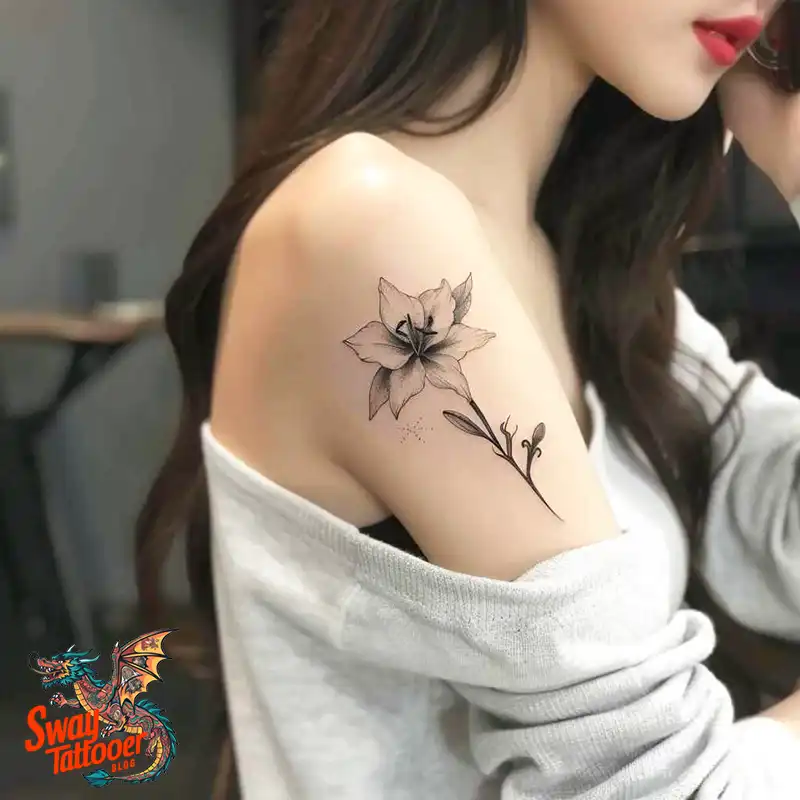 160 Amaryllis Flower Tattoo Designs: Symbolism and Style 14 amaryllis145