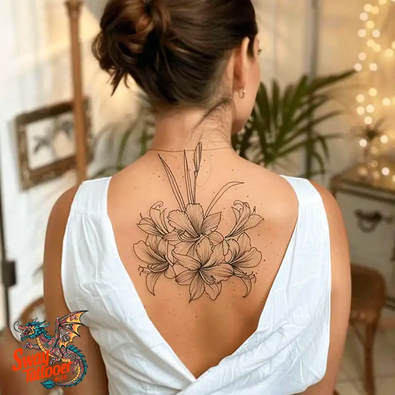 160 Amaryllis Flower Tattoo Designs: Symbolism and Style 15 amaryllis146