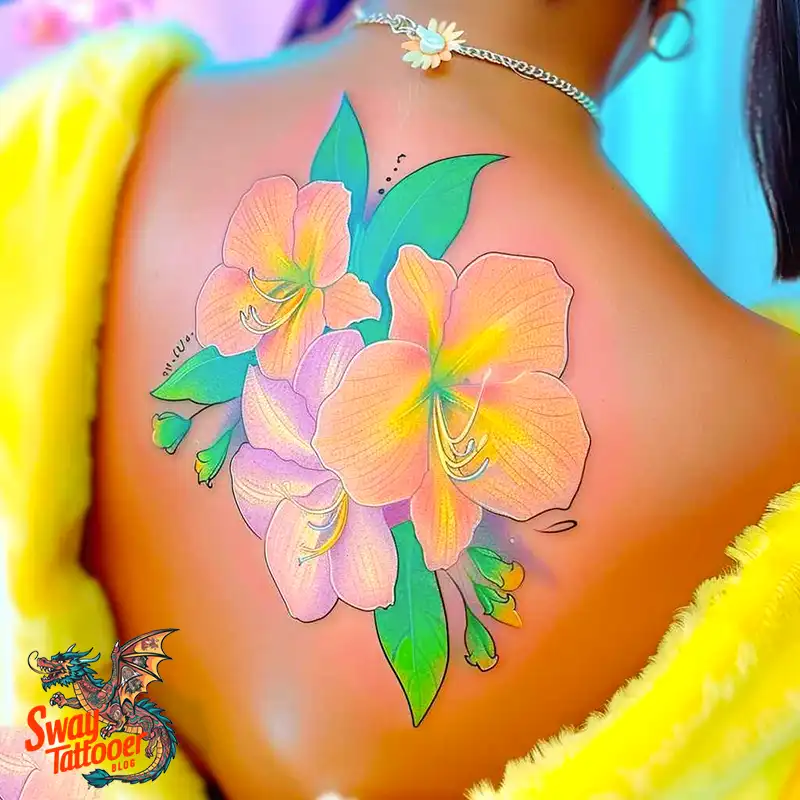 160 Amaryllis Flower Tattoo Designs: Symbolism and Style 17 amaryllis148