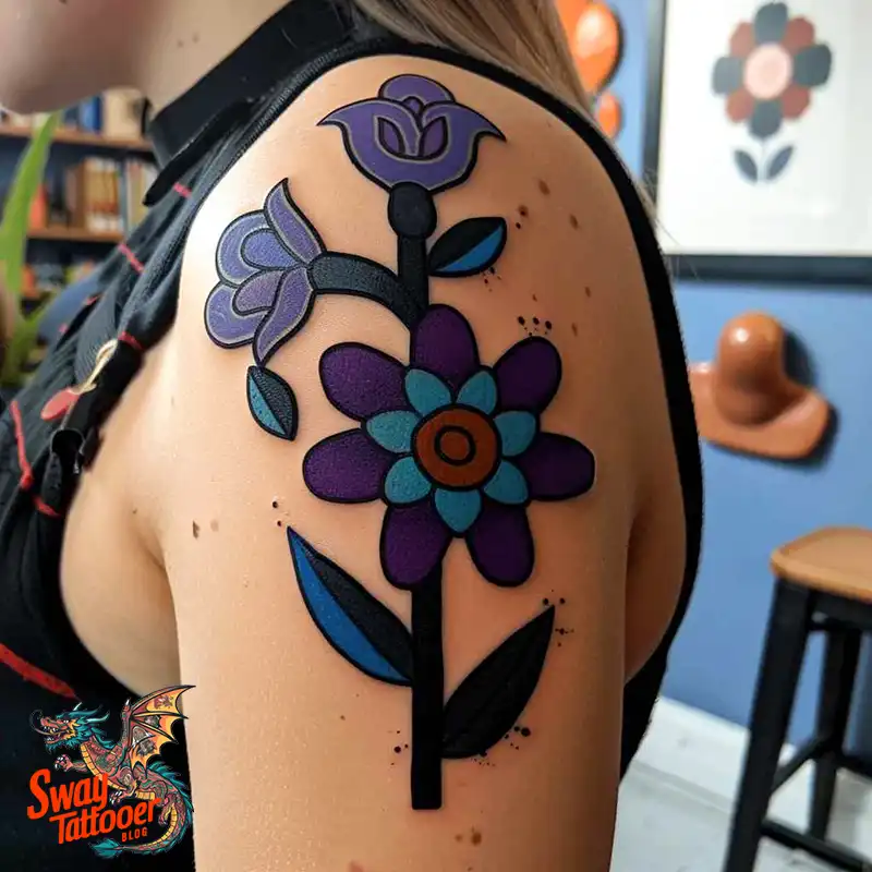 160 Amaryllis Flower Tattoo Designs: Symbolism and Style 7 amaryllis155