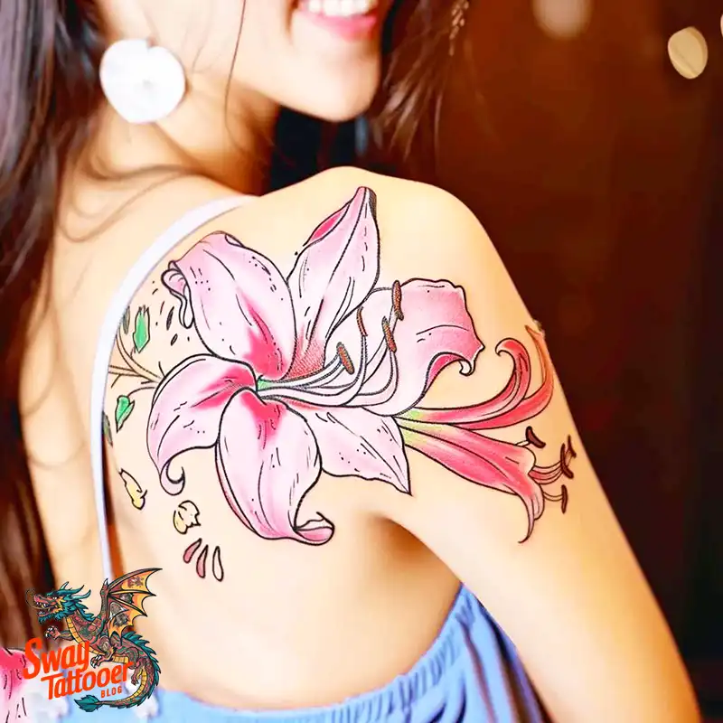 160 Amaryllis Flower Tattoo Designs: Symbolism and Style 99 amaryllis62