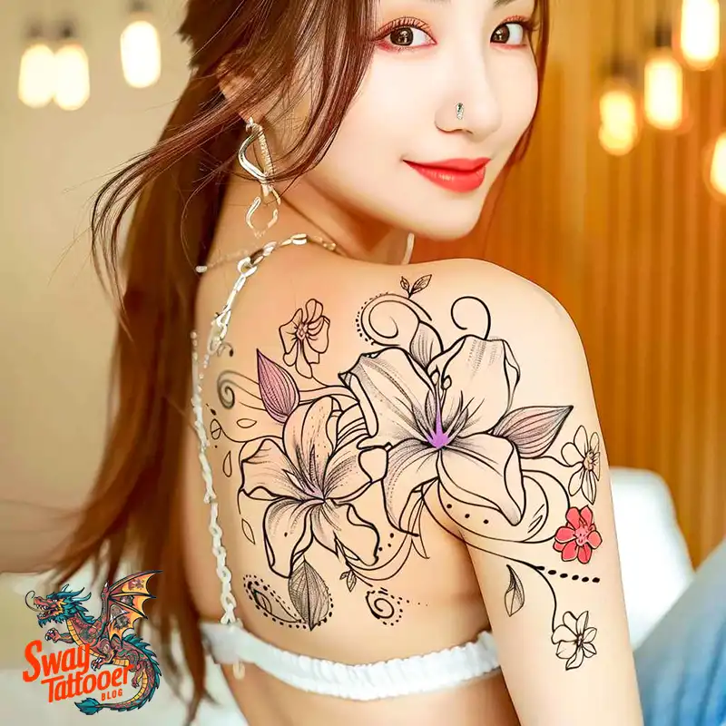 160 Amaryllis Flower Tattoo Designs: Symbolism and Style 92 amaryllis66