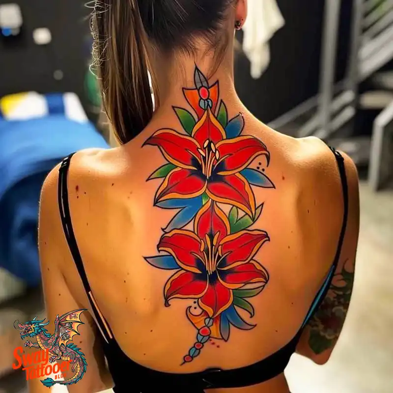 160 Amaryllis Flower Tattoo Designs: Symbolism and Style 72 amaryllis90