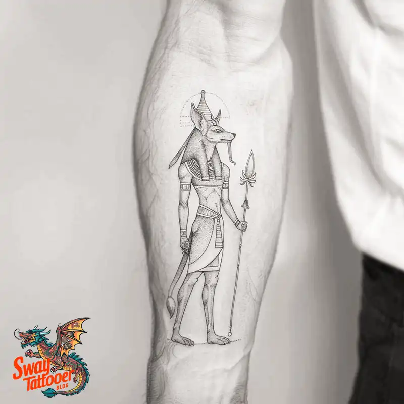 130 Anubis Tattoo Design Ideas: Symbolism and Styles 129 anubis2