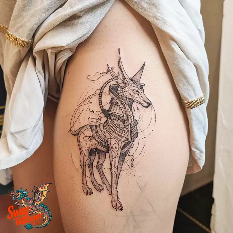 130 Anubis Tattoo Design Ideas: Symbolism and Styles 91 anubis42