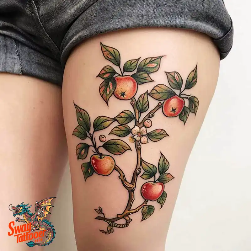130 Apple Tree Tattoo Designs, Symbolism and Lifelong Care 122 apple tree10