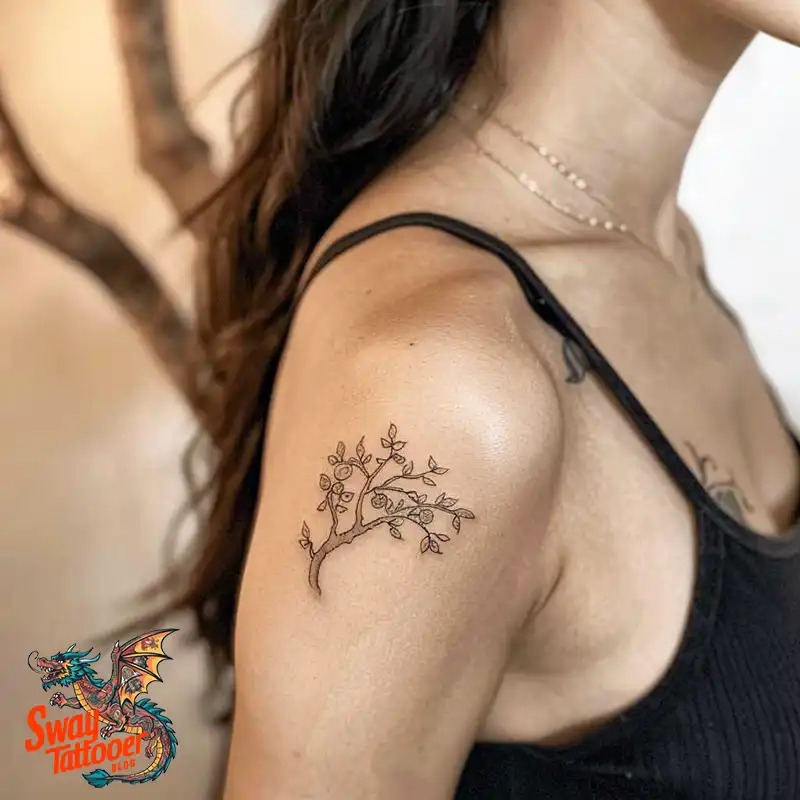 130 Apple Tree Tattoo Designs, Symbolism and Lifelong Care 31 apple tree tattoo