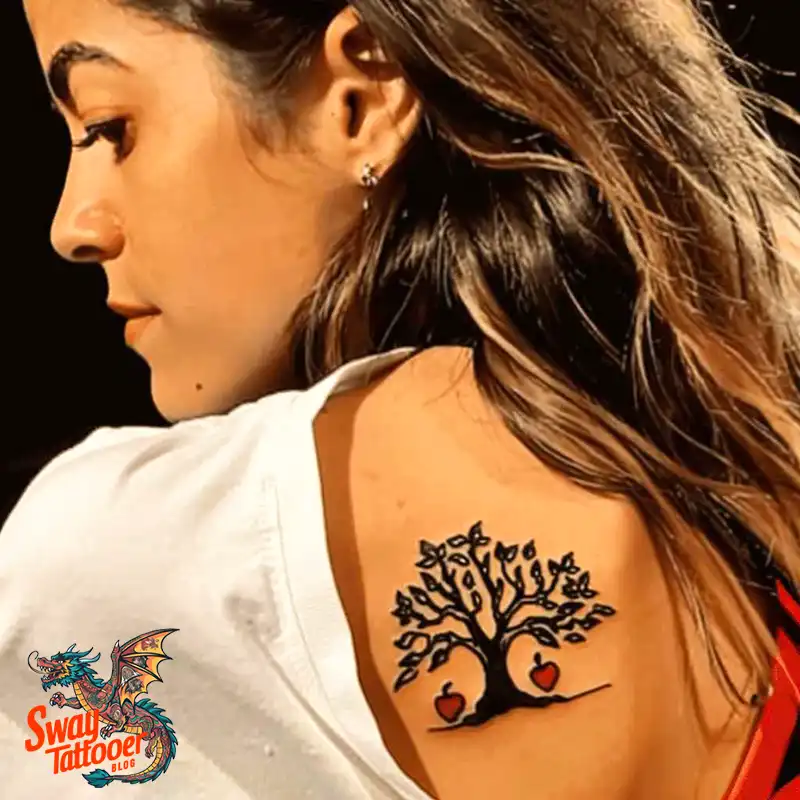 130 Apple Tree Tattoo Designs, Symbolism and Lifelong Care 28 apple tree tattoo
