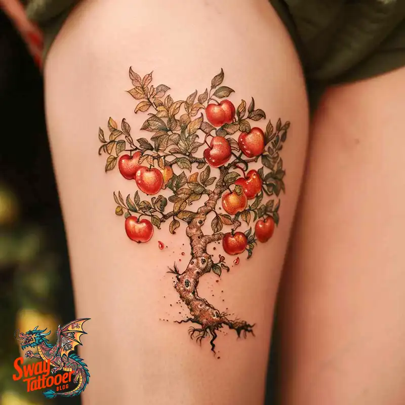 130 Apple Tree Tattoo Designs, Symbolism and Lifelong Care 123 apple tree11