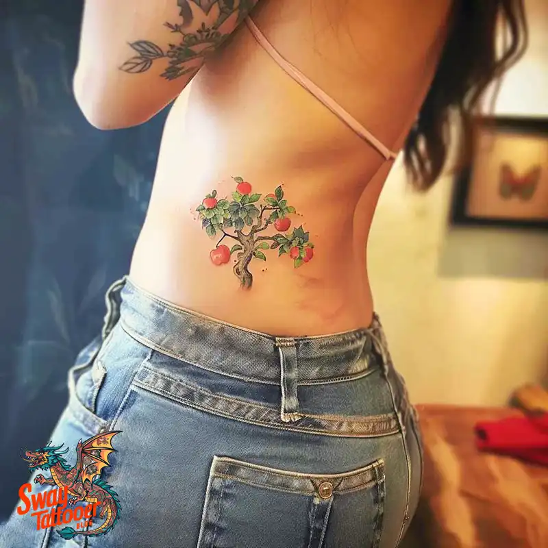 130 Apple Tree Tattoo Designs, Symbolism and Lifelong Care 19 apple tree tattoo