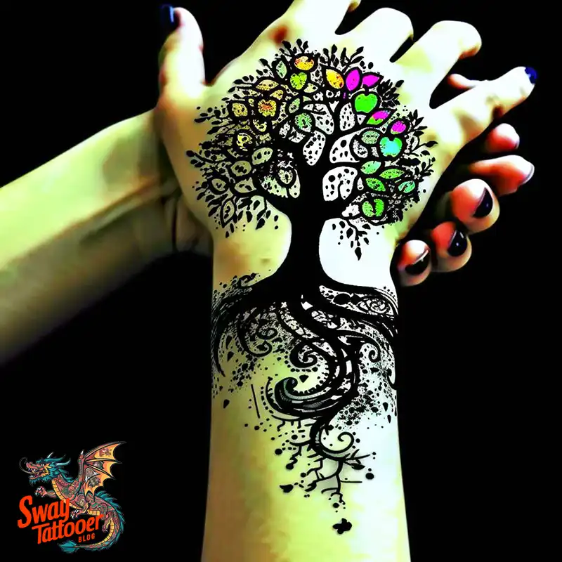 130 Apple Tree Tattoo Designs, Symbolism and Lifelong Care 21 apple tree tattoo