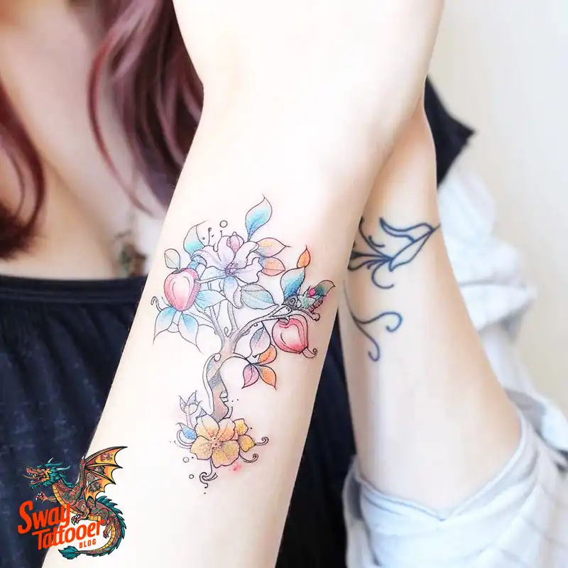 130 Apple Tree Tattoo Designs, Symbolism and Lifelong Care 24 apple tree tattoo