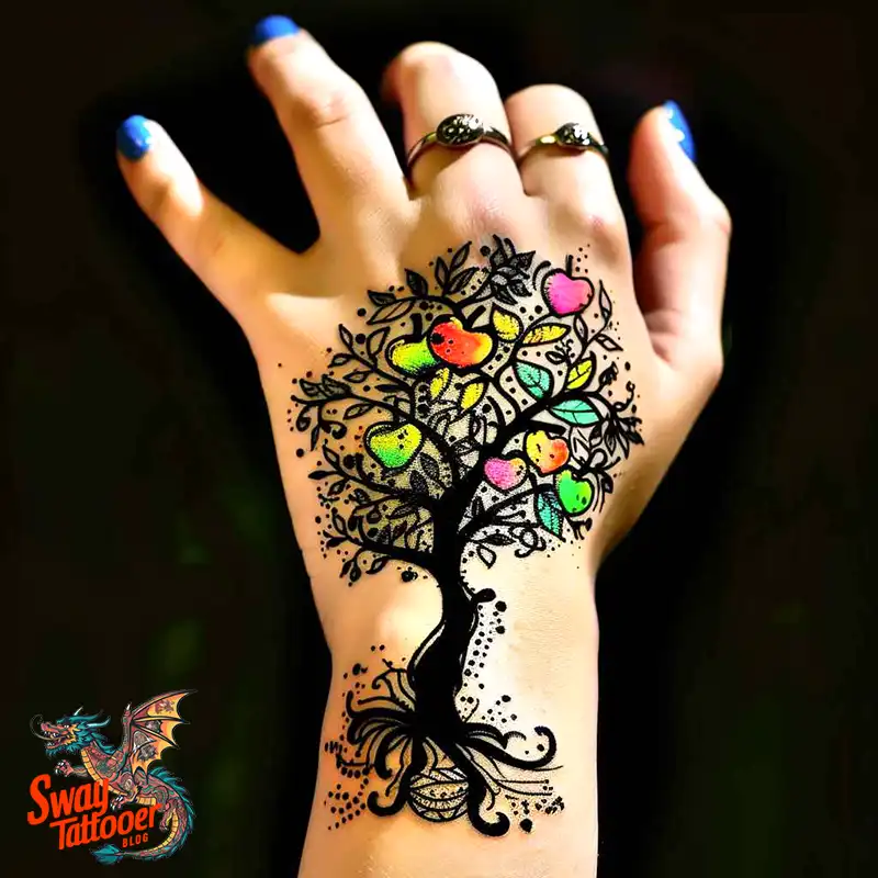 130 Apple Tree Tattoo Designs, Symbolism and Lifelong Care 18 apple tree tattoo