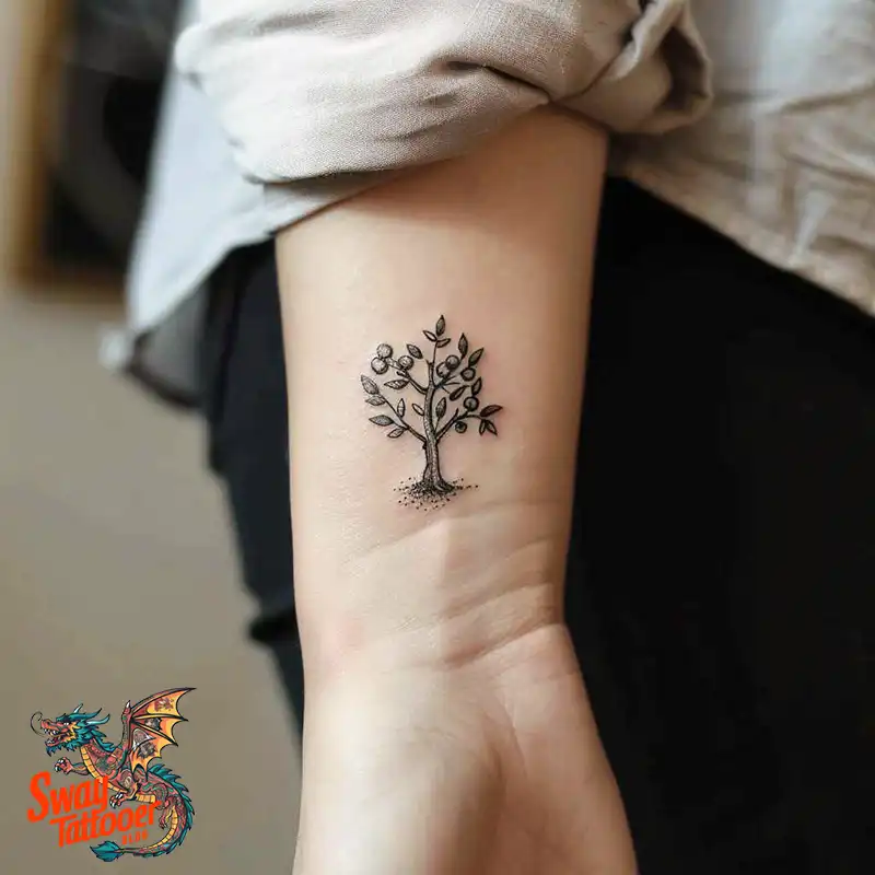130 Apple Tree Tattoo Designs, Symbolism and Lifelong Care 16 apple tree tattoo