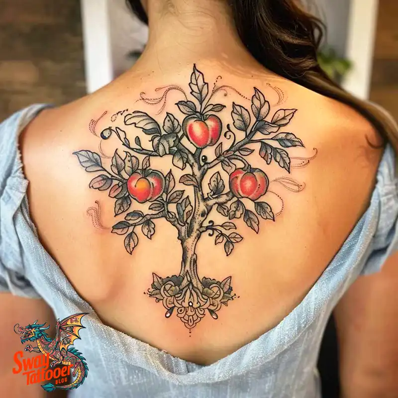 130 Apple Tree Tattoo Designs, Symbolism and Lifelong Care 125 apple tree13