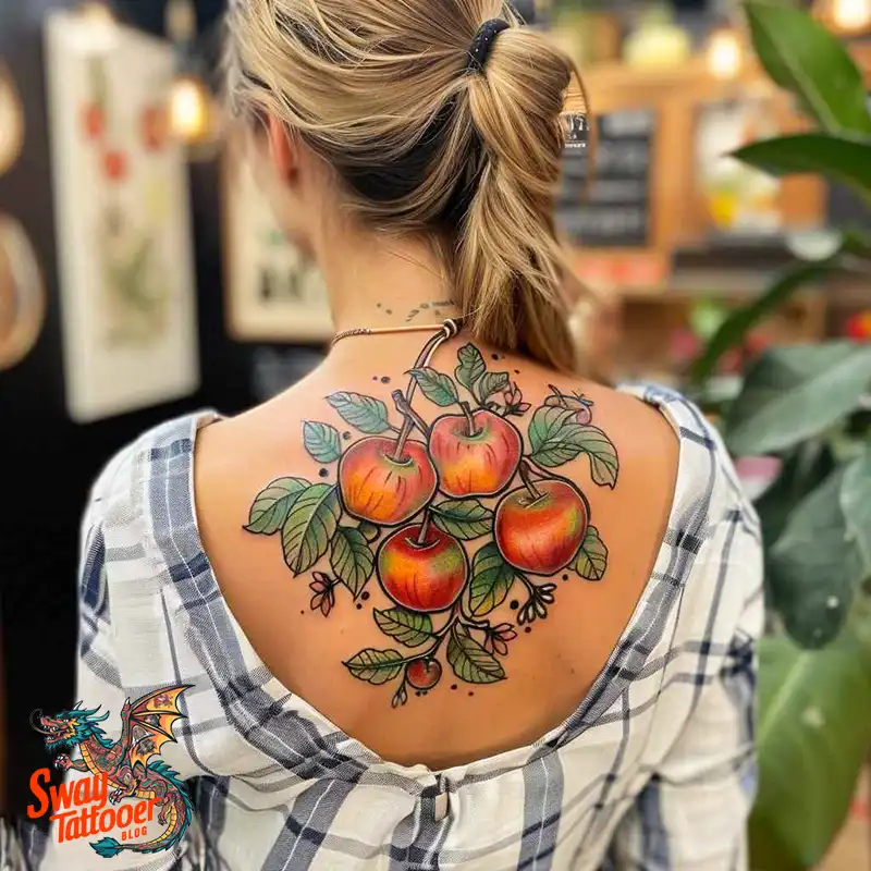 130 Apple Tree Tattoo Designs, Symbolism and Lifelong Care 5 apple tree tattoo