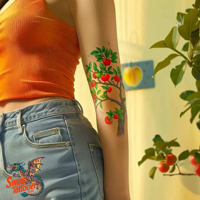 130 Apple Tree Tattoo Designs, Symbolism and Lifelong Care 4 apple tree tattoo