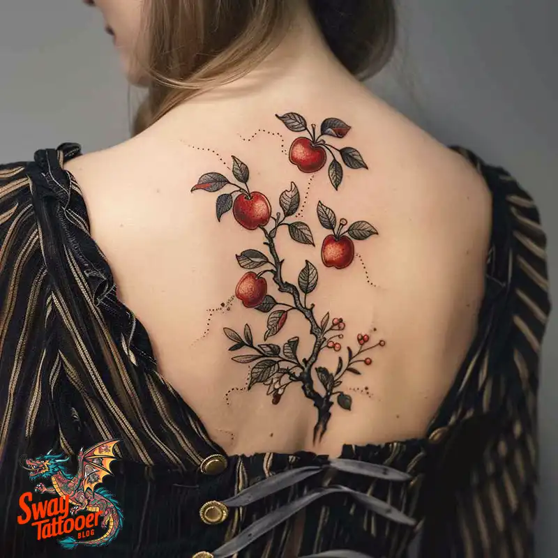 130 Apple Tree Tattoo Designs, Symbolism and Lifelong Care 2 apple tree tattoo