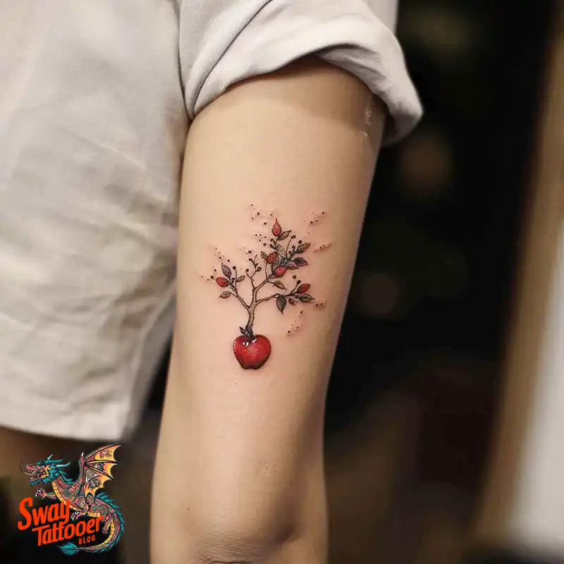 130 Apple Tree Tattoo Designs, Symbolism and Lifelong Care 118 apple tree17