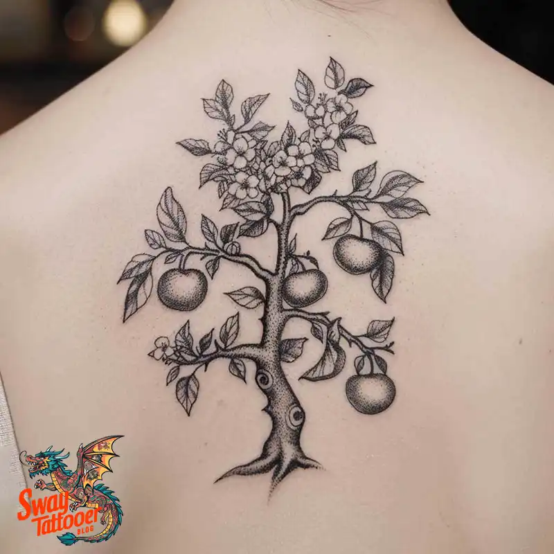 130 Apple Tree Tattoo Designs, Symbolism and Lifelong Care 115 apple tree20