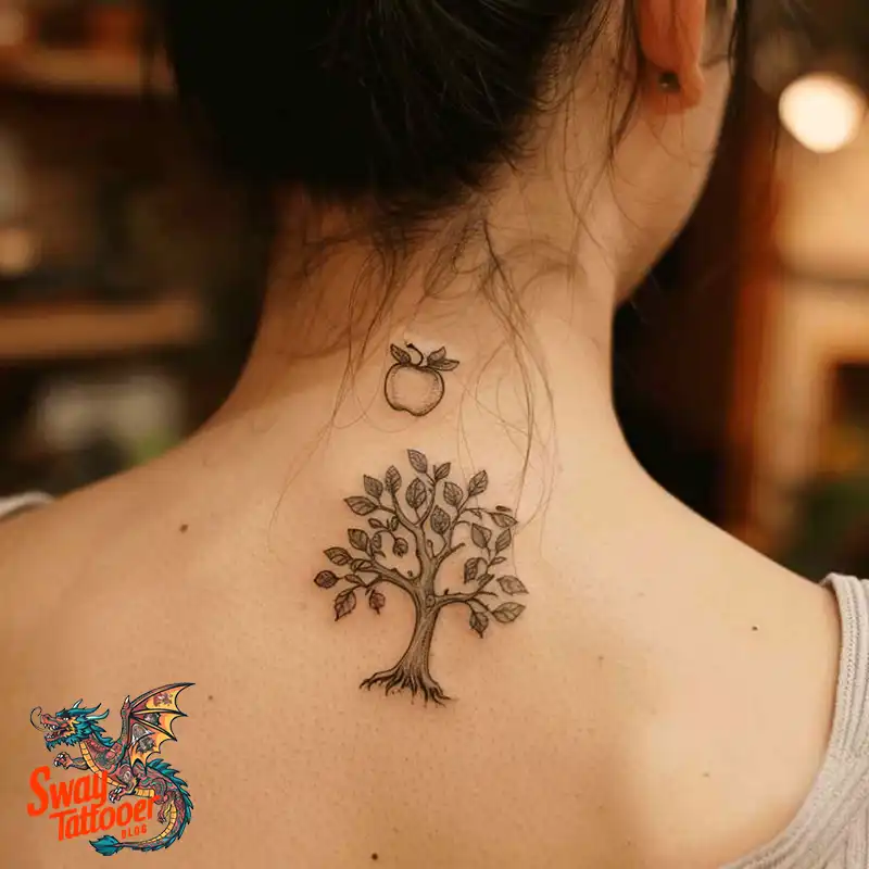 130 Apple Tree Tattoo Designs, Symbolism and Lifelong Care 113 apple tree25