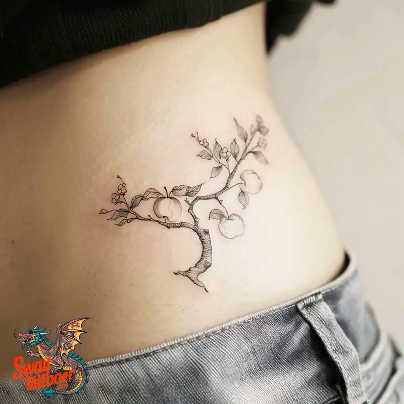 130 Apple Tree Tattoo Designs, Symbolism and Lifelong Care 108 apple tree27